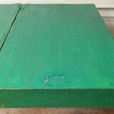Green folding wooden table/suitcase