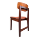 Vintage Scandinavian chair in teak, antique seating furniture.
