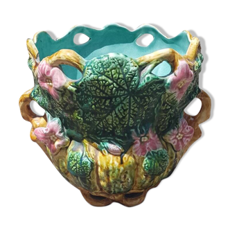 Cache-pot en majolique