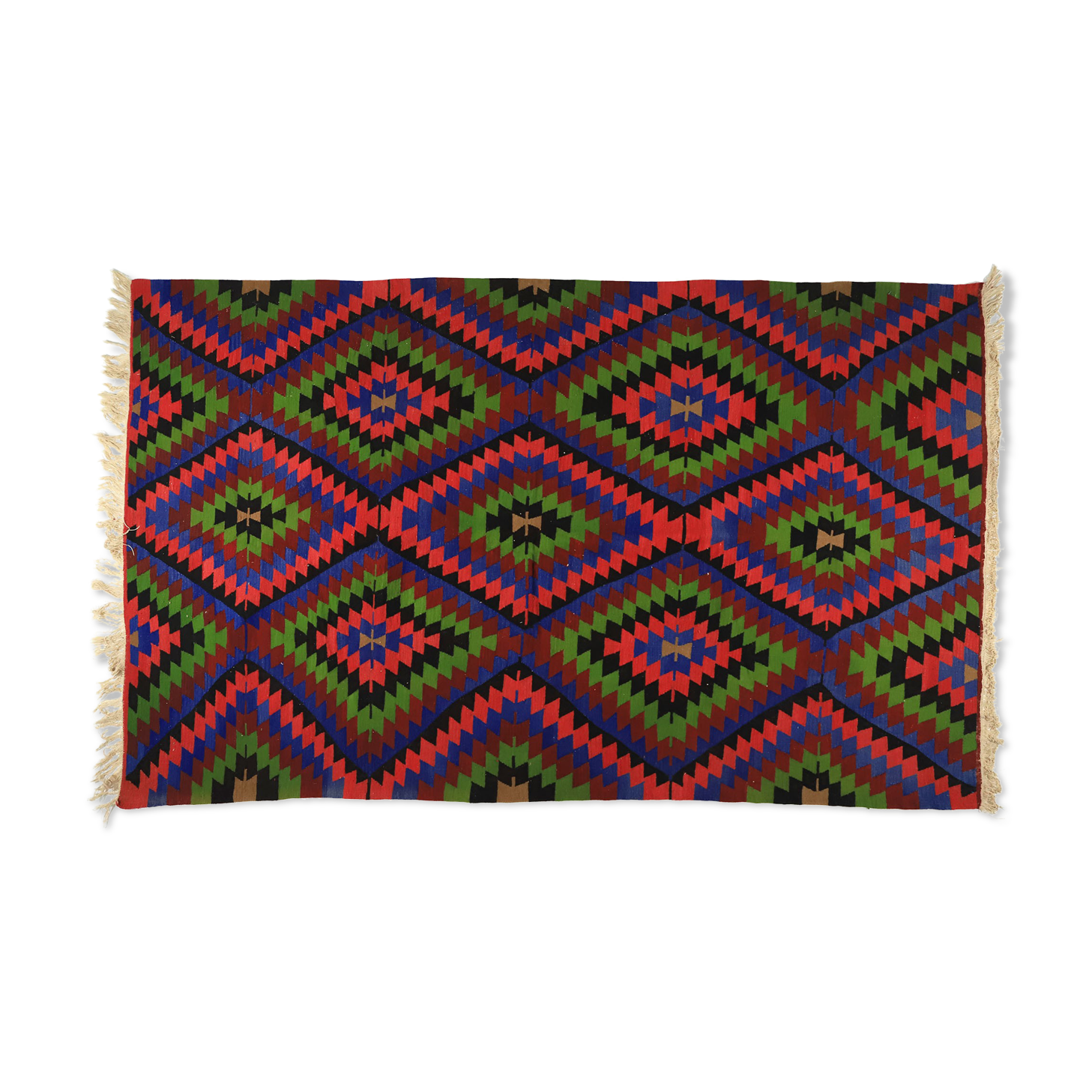 Anatolian handmade kilim rug 316 cm x 183 cm