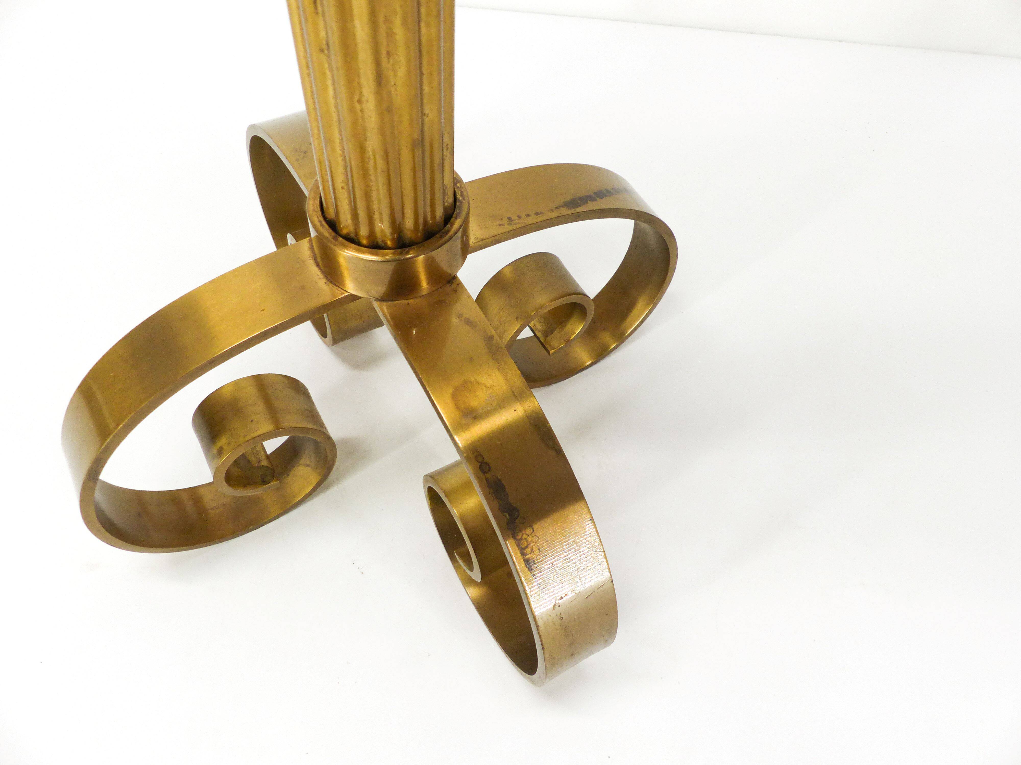 Scandinavian brass candle holder Ivar Ålenius Björk for Ystal Metall 1960