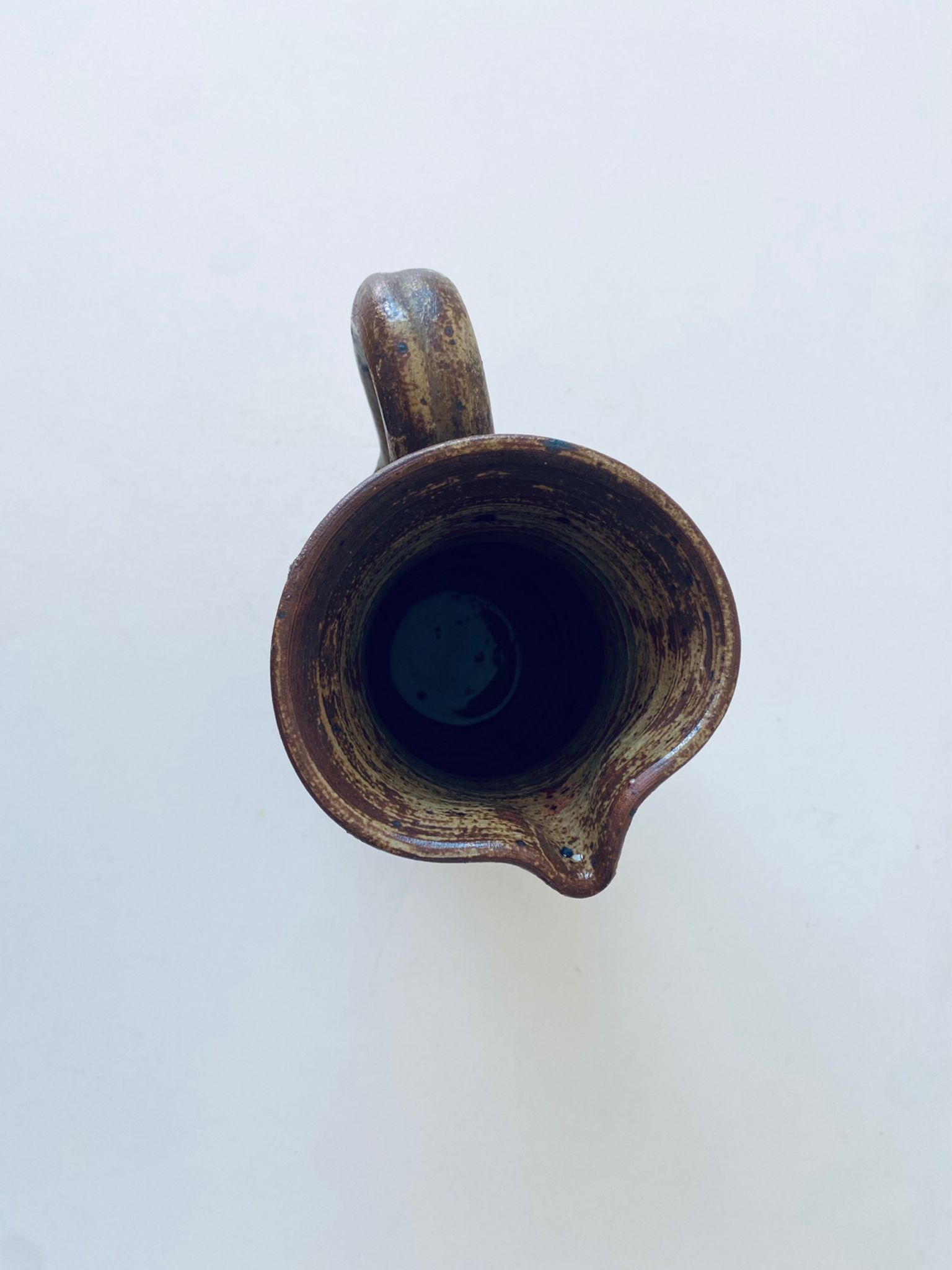 Large vintage pitcher in pyrite stoneware