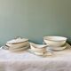 5 pieces of a 19th century Jules Vieillard porcelain service