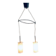 Double Pendant Lamp from Rotaflex, 1950s