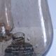 two bubble glass candle holders