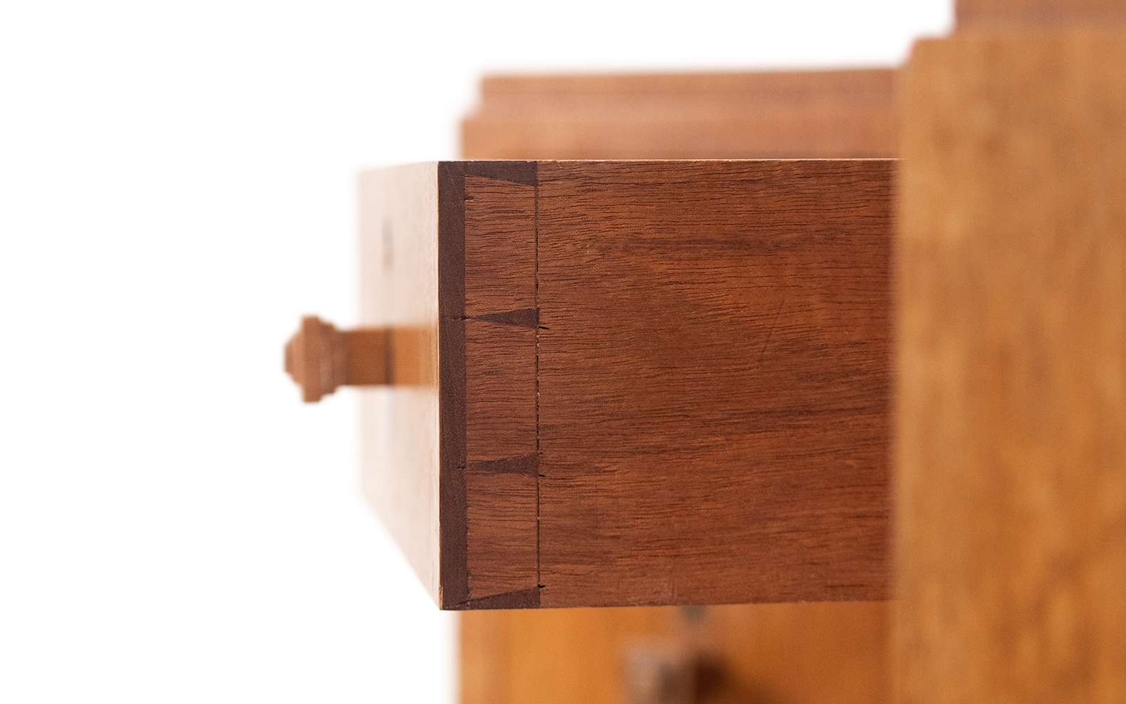 Vintage Art Deco Oak Corner Desk