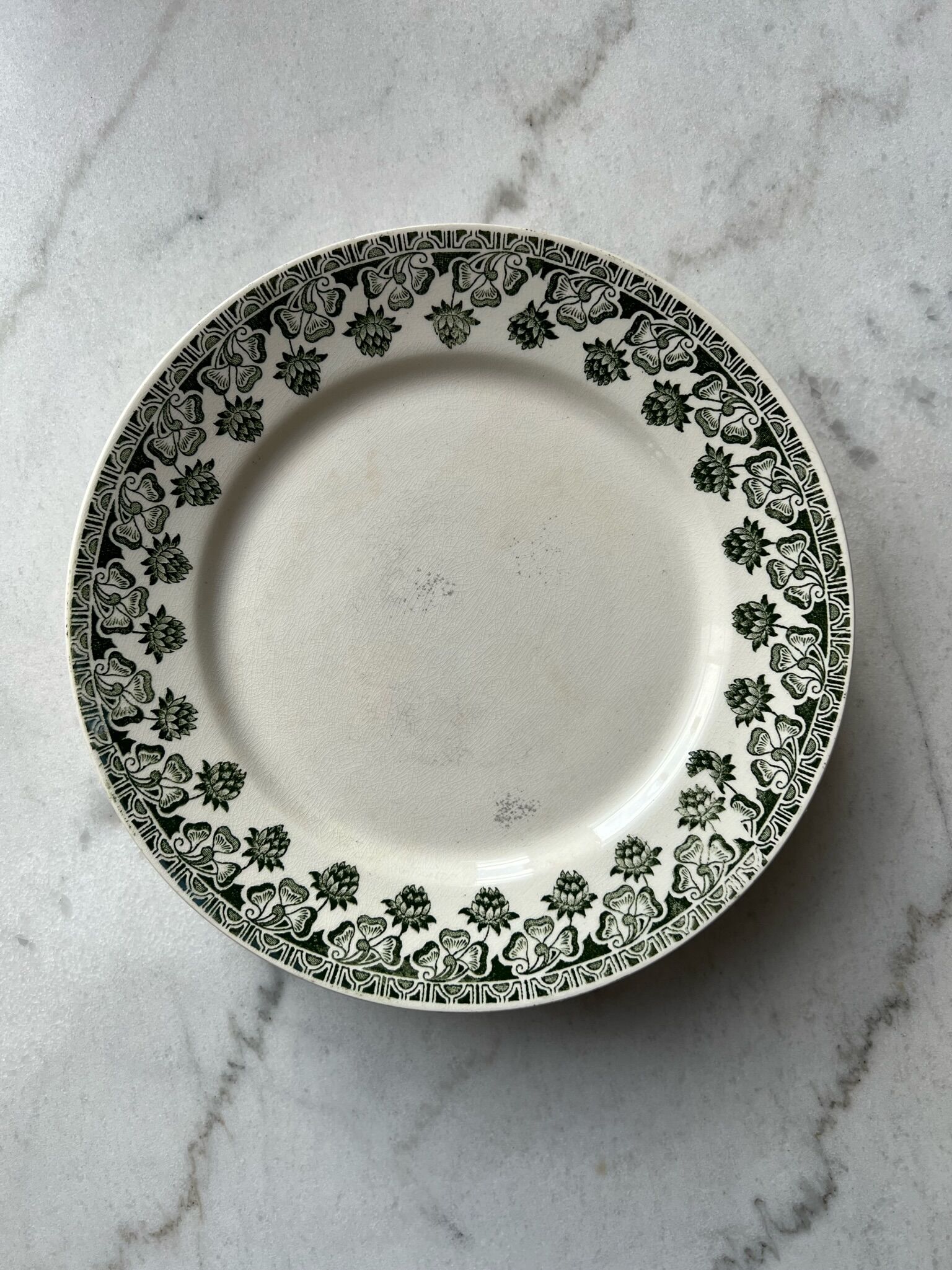 Set of 6 plates - Terre de Fer, Badonviller