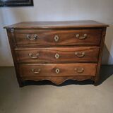 Curved Louis XV commode, 18th century.