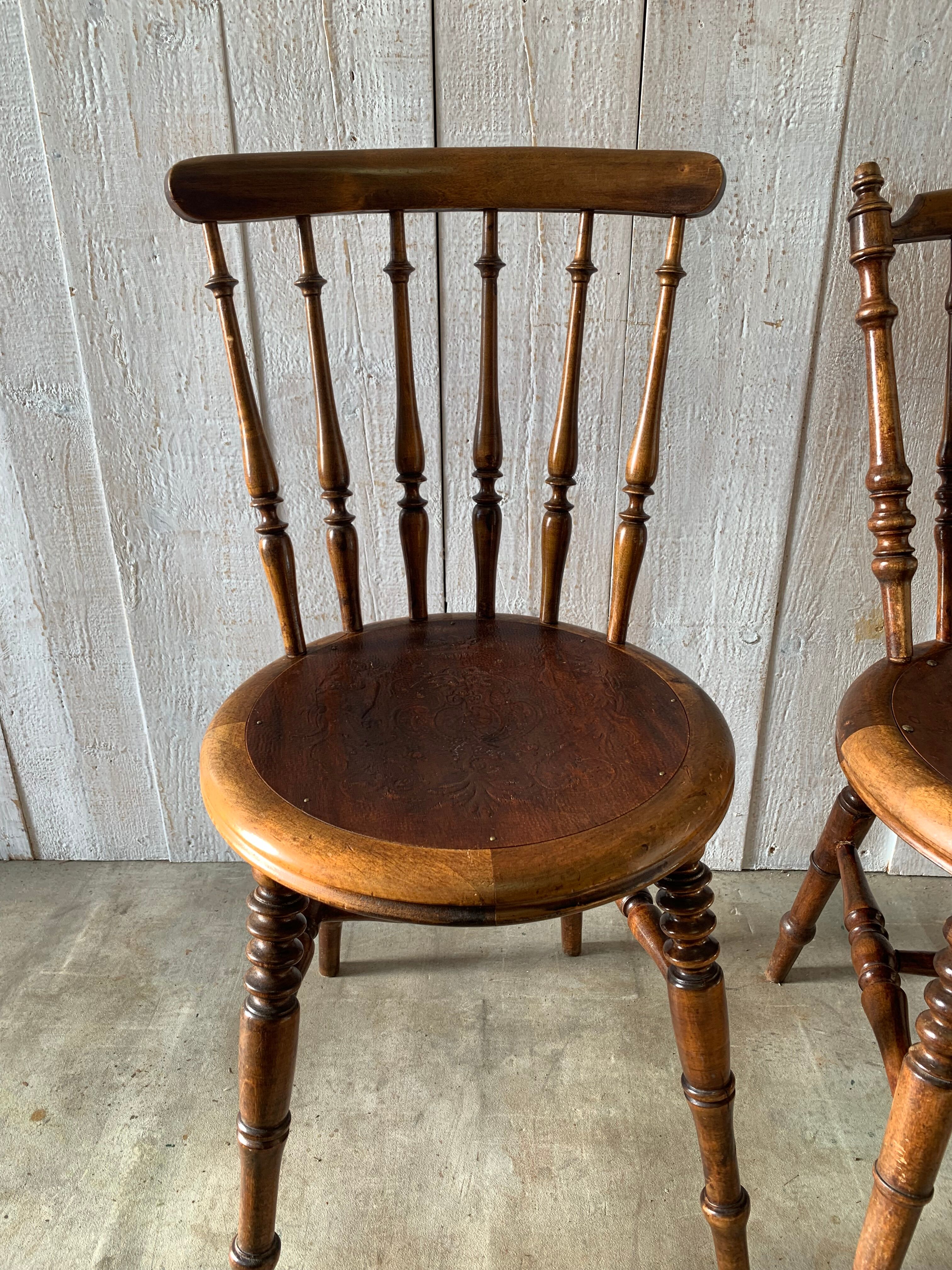 Pair of bistro chairs