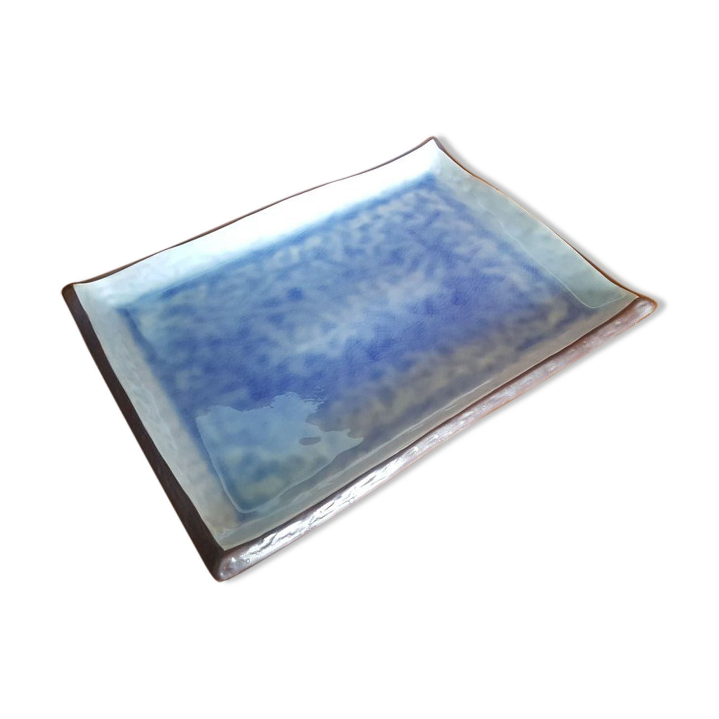 Japanese ceramic dish cracked effect