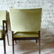 Pair of mahogany bridge armchairs