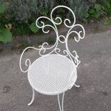 Old wrought iron garden furniture