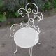 Old wrought iron garden furniture
