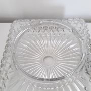 Vintage ceiling lamp / wall lamp - Molded glass - square - 1960 #2