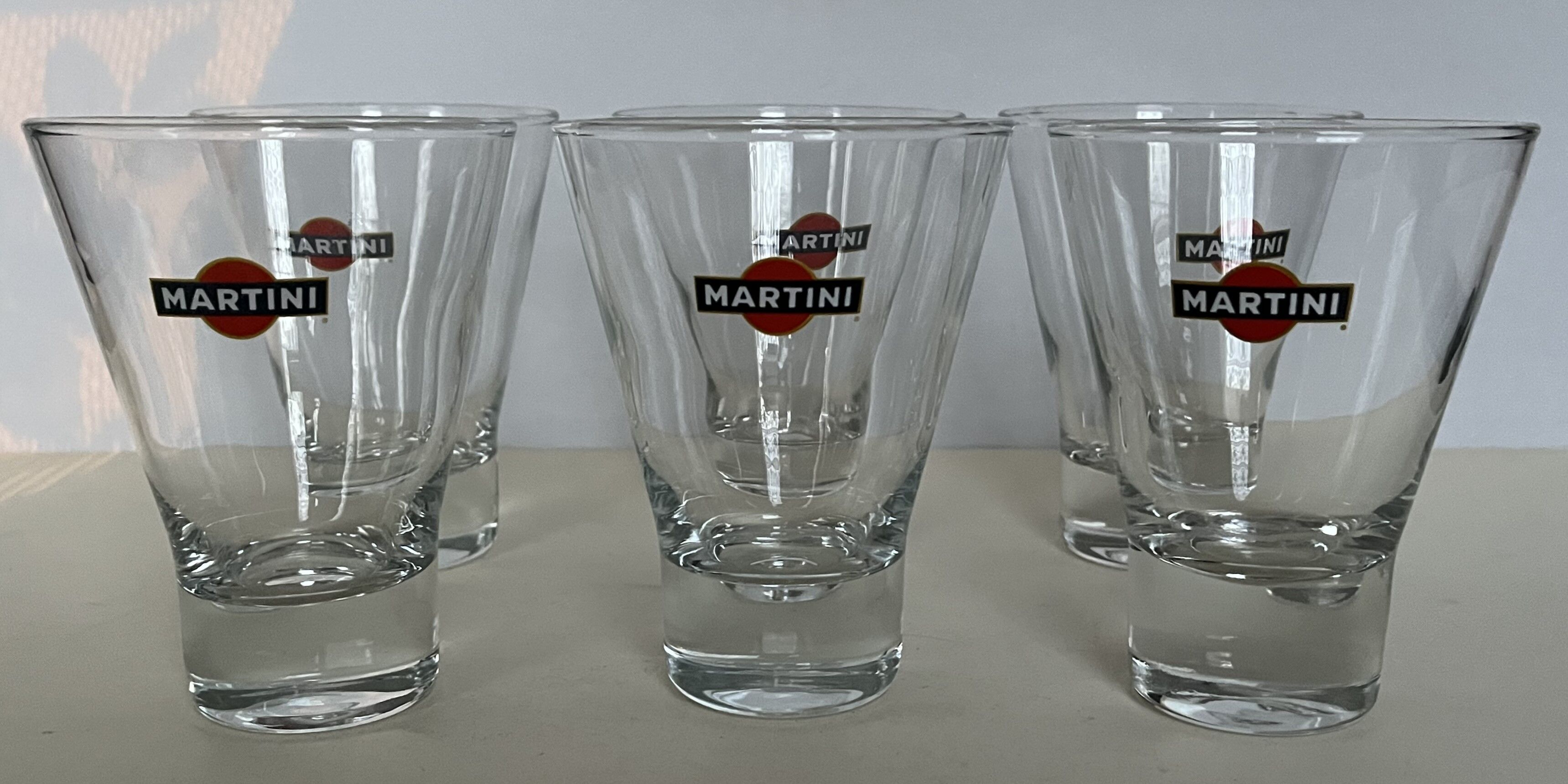 Set of 6 martini glasses