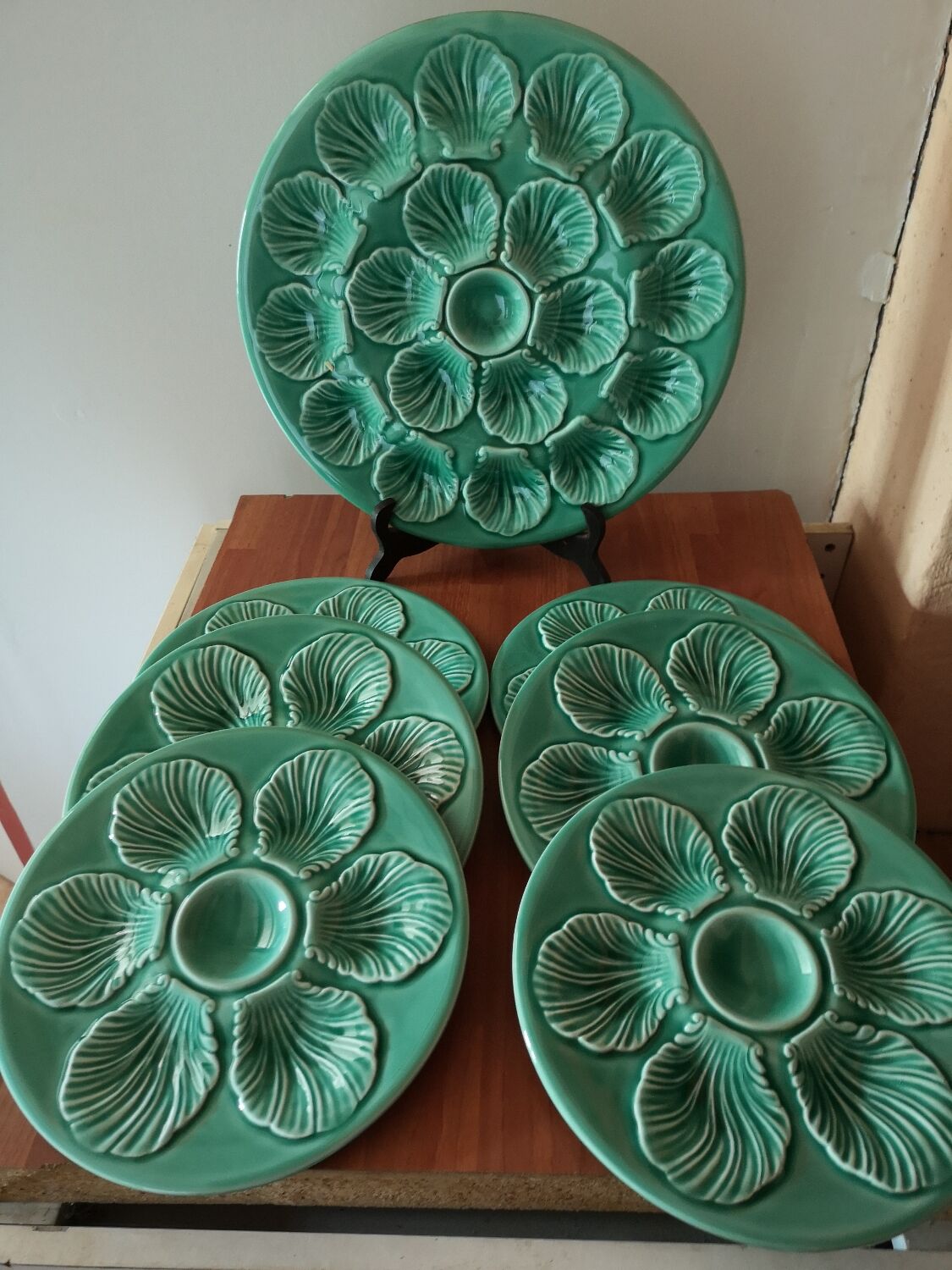 Service à huîtres vintage proceram