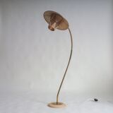 50s floor lamp with pleated shade