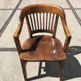 1951 red cedar office armchair