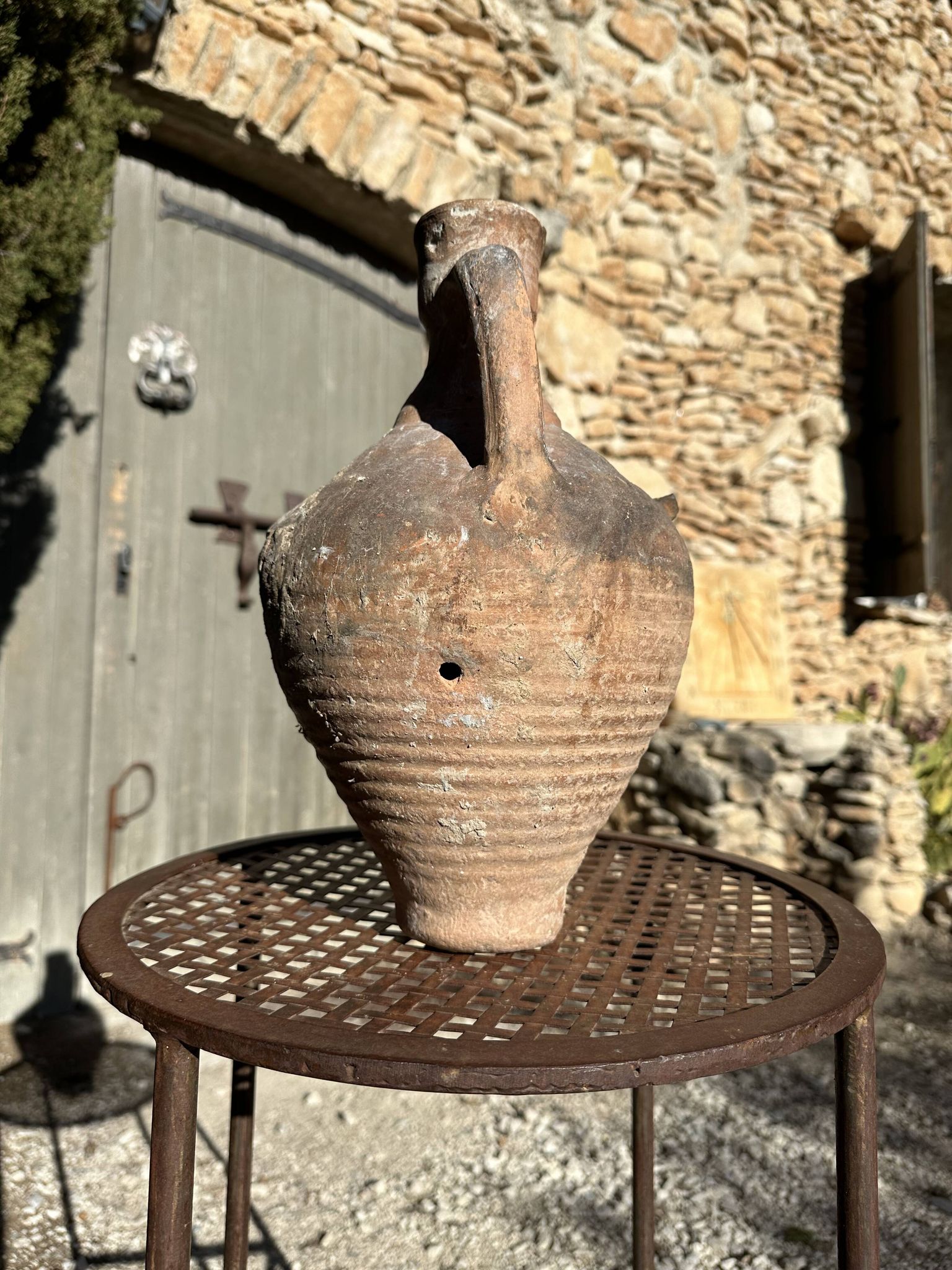 Cruche cántaro en terre cuite ancien 19ème