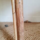 Rattan coffee table blue top