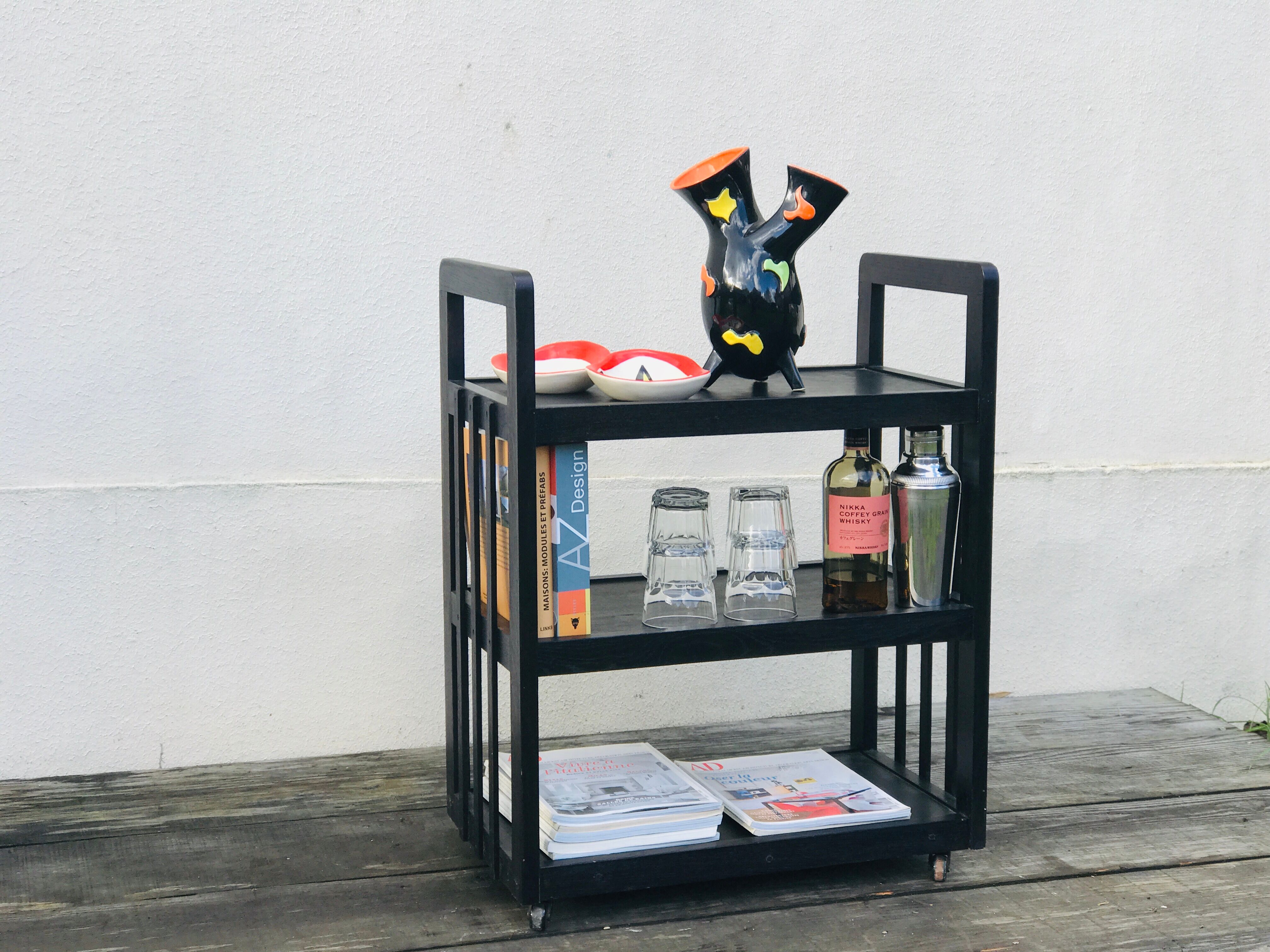 Vintage serving table 50