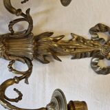 Gilded bronze wall light