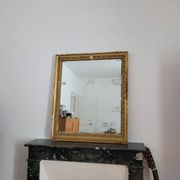 Miroir doré stuc et bois Empire