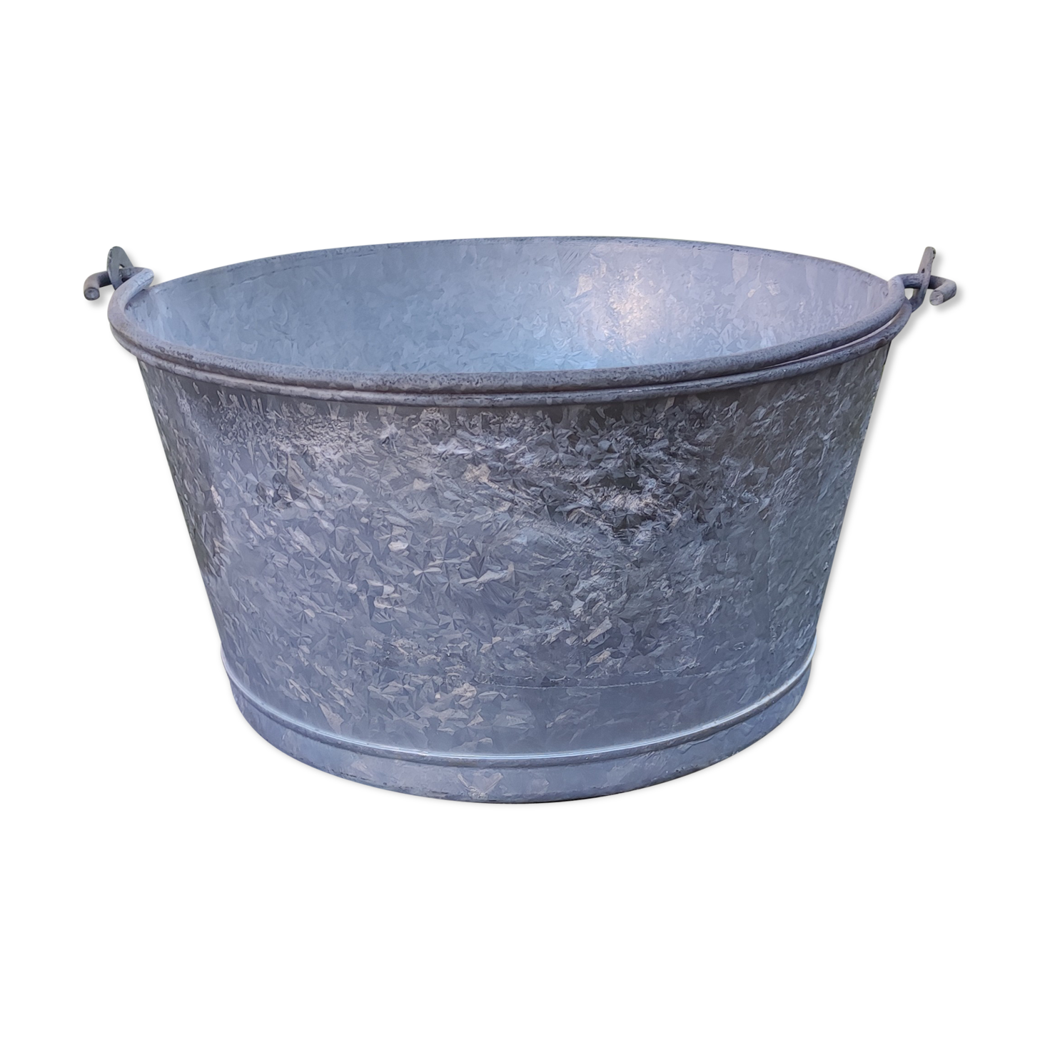 Old Galvanized Steel Basin