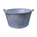 Old Galvanized Steel Basin