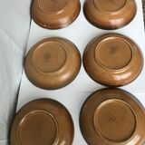 6 vintage sandstone plates