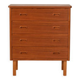 Scandinavian teak chest of drawers, 1960s