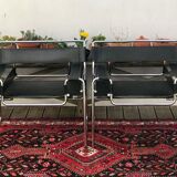 Paire de fauteuils Wassily par Marcel Breuer années 60 70