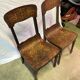 Chaises de bistrot de campagne