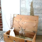 Coffre de voyage en bois