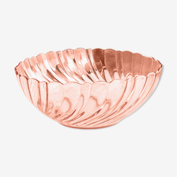 Pink depression glass bowl "Rosaline" Arcoroc de Luminarc