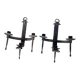 Wrought iron candle holders 1900 brutalist sconces