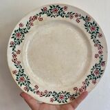 Set of 8 flat plates vintage model Cécile de HBCM