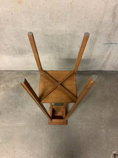 Sellette Vintage Art Déco en Bois