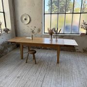 Table de ferme extensible en chêne massif