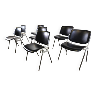 Vintage dsc 106 side chairs by giancarlo piretti for castelli