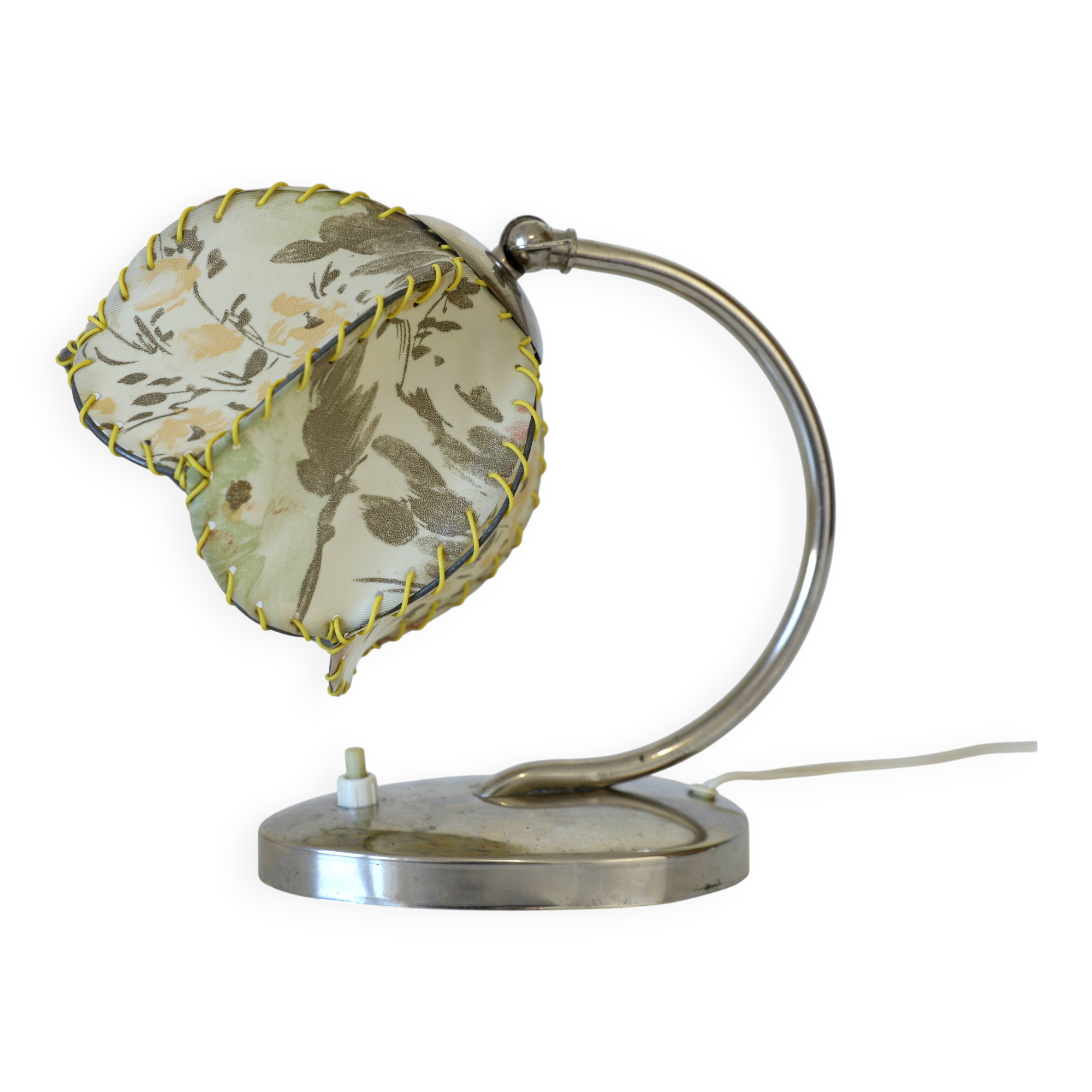 Vintage bedside lamp table light Yugoslavia 1950s lighting