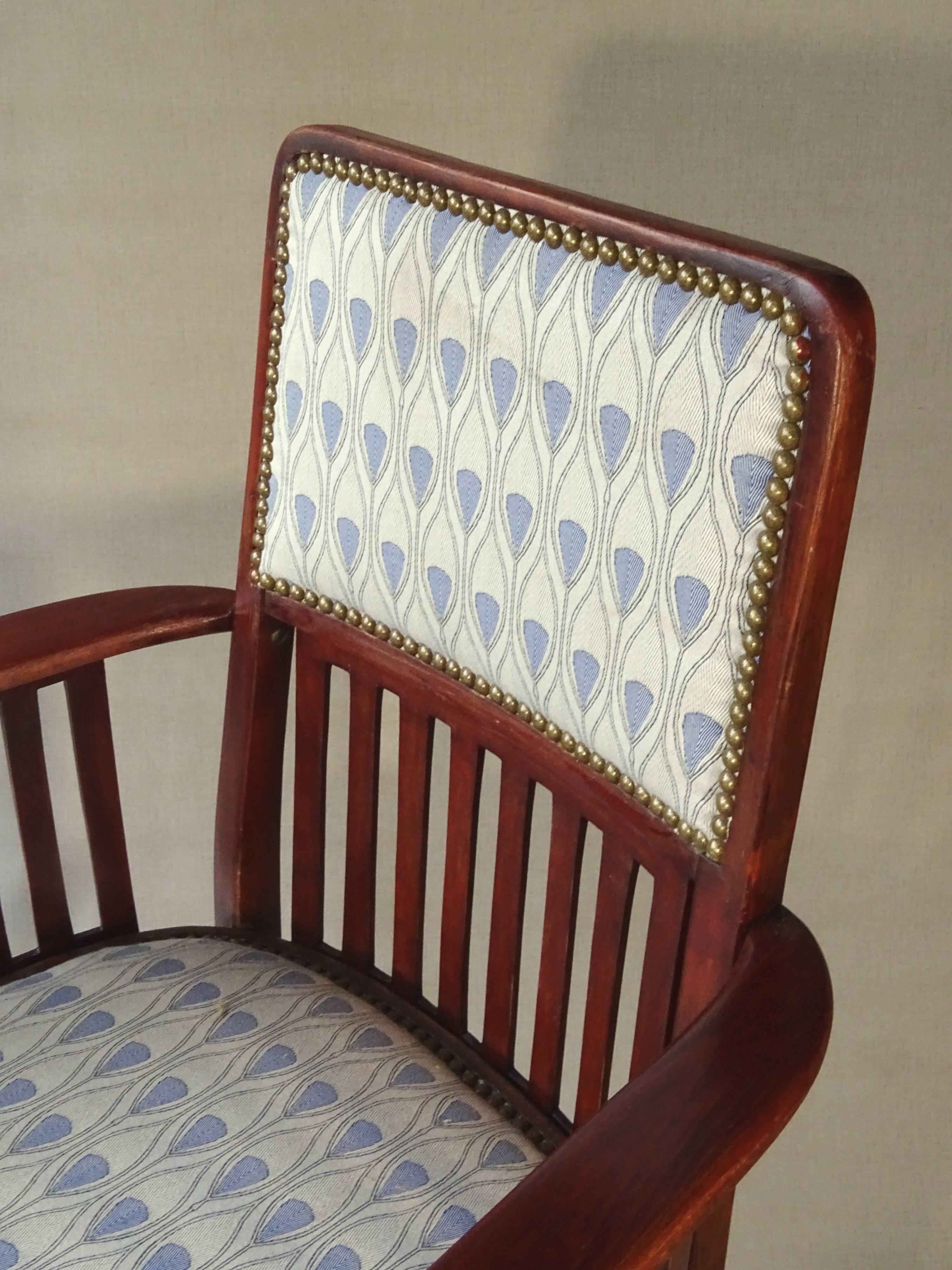 Kohn Vienna Secession Armchair No. 420, Thonet manufacture, 1925