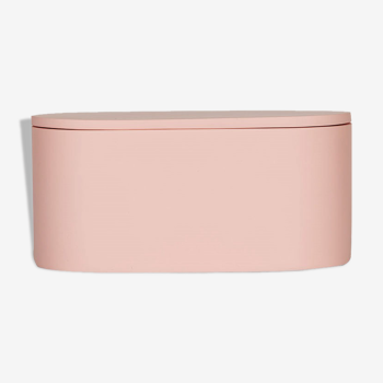 Pink oval polyresin box