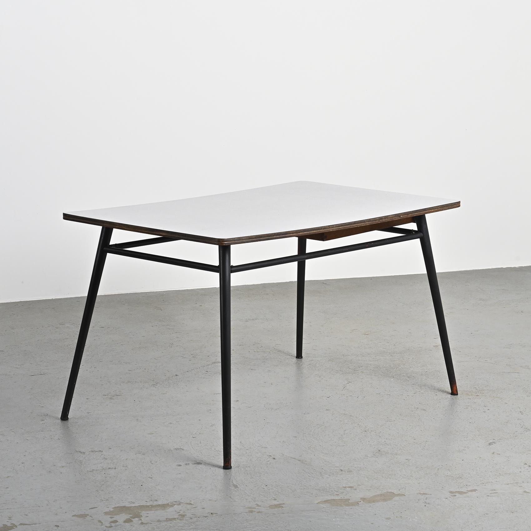 Kitchen table and chairs set by André Sornay, Lyon 1955