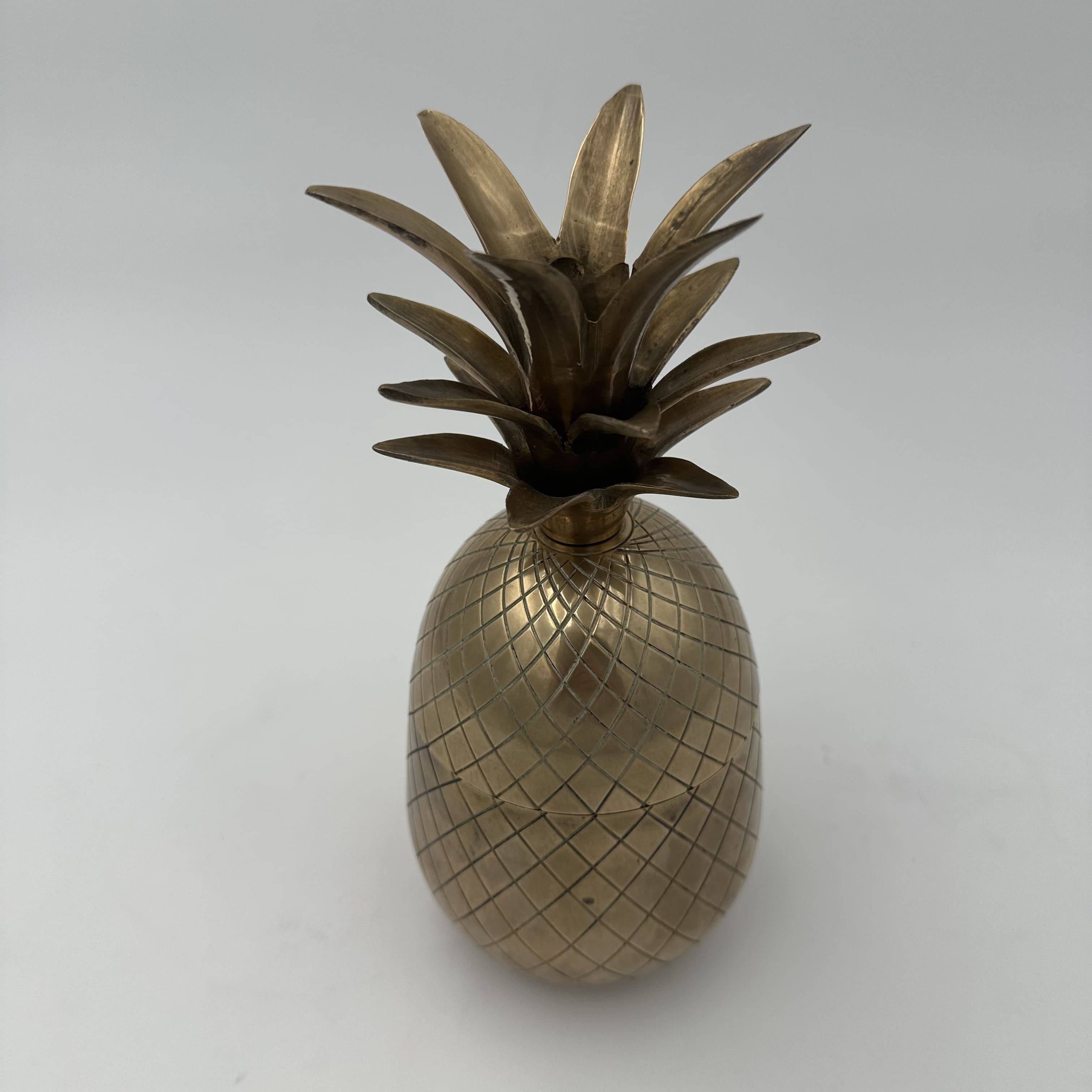 Pair of "Pineapple" Ice Buckets in Brass, in the Style of Mauro Manetti, A