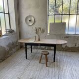Oval pine farm table with 2m extensions