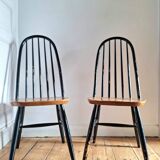 Duo de chaises vintage Ercol, modèle Quaker, meubles sièges anciens