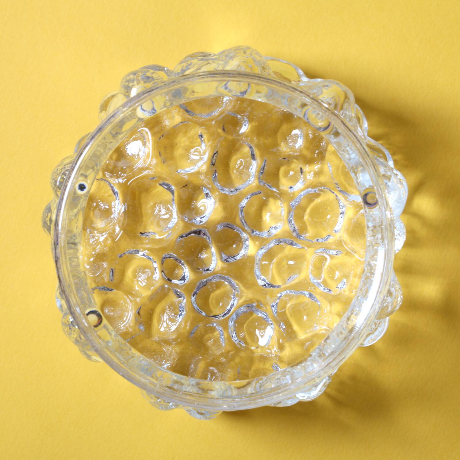 Vintage Pressed Glass Bowl / Vladislav Urban Design / Czech Republic / 1968