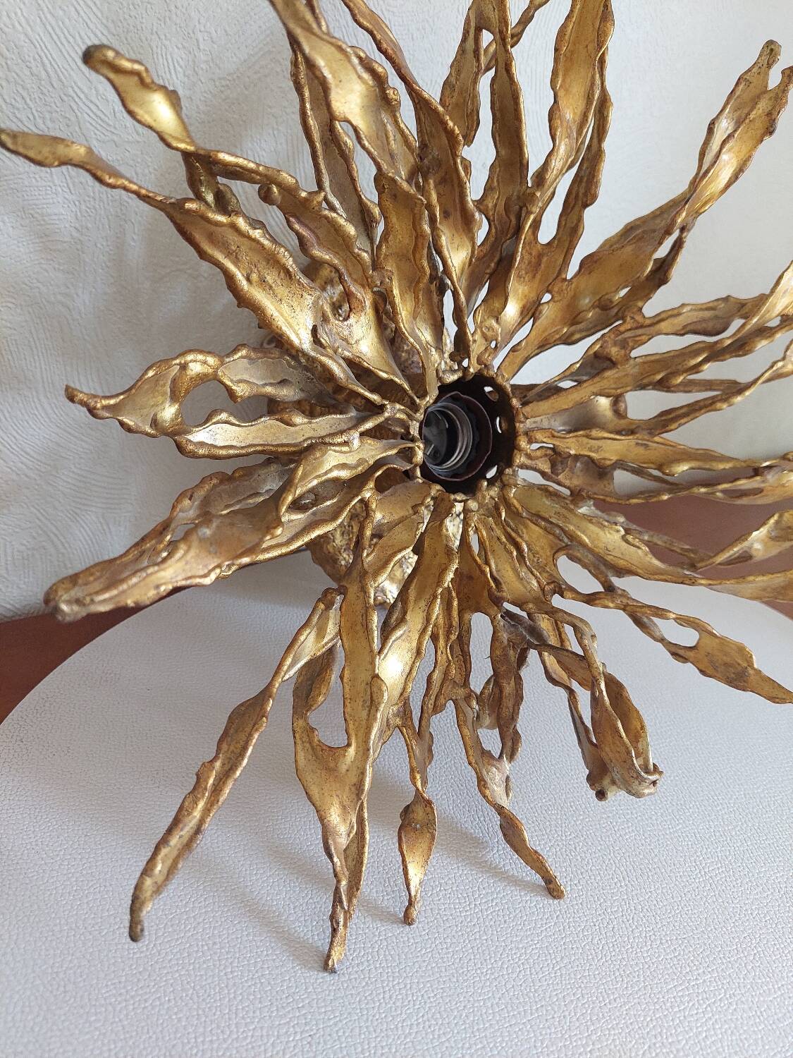 Pair of wall lamps signed moerenhout, belgium 1970s