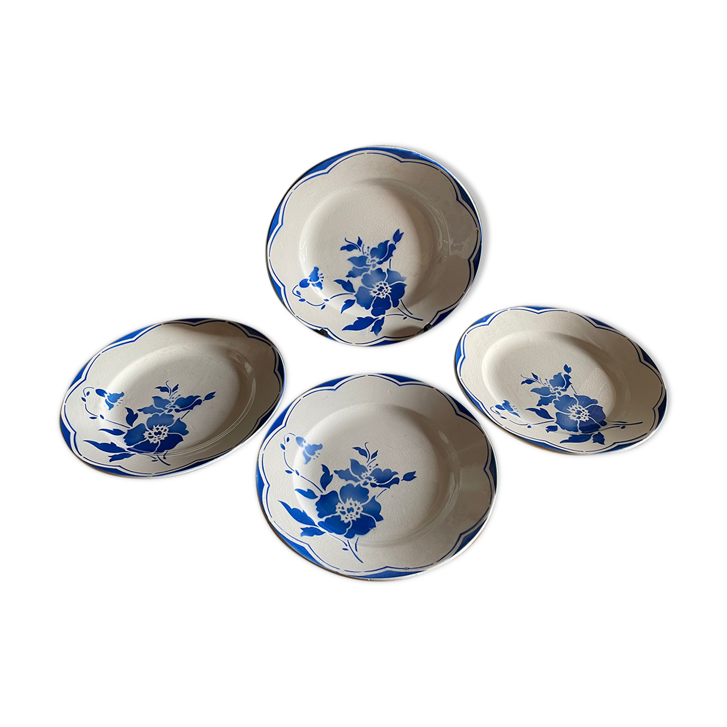 4 old Plates Gien